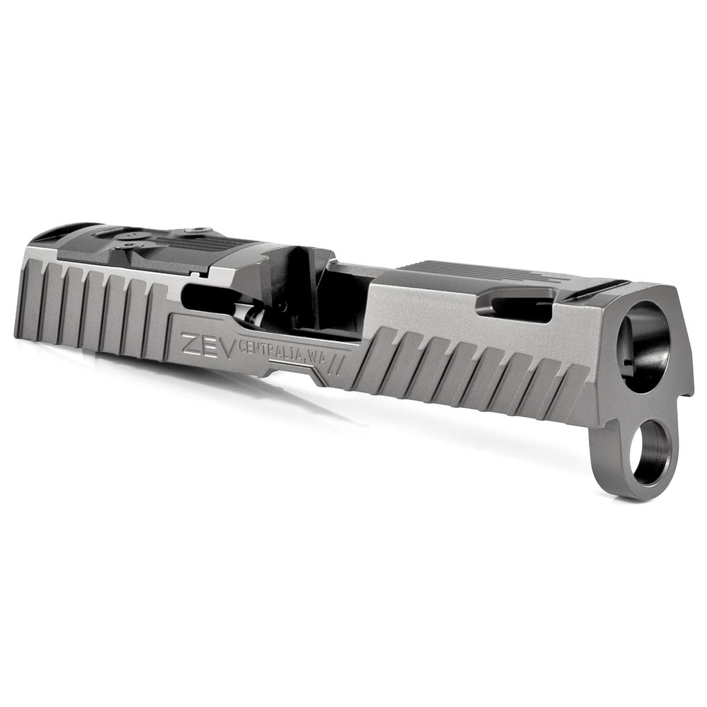 ZEV Z320 XCompact Octane Slide with RMR Optic Cut, Gray - Pointing Right